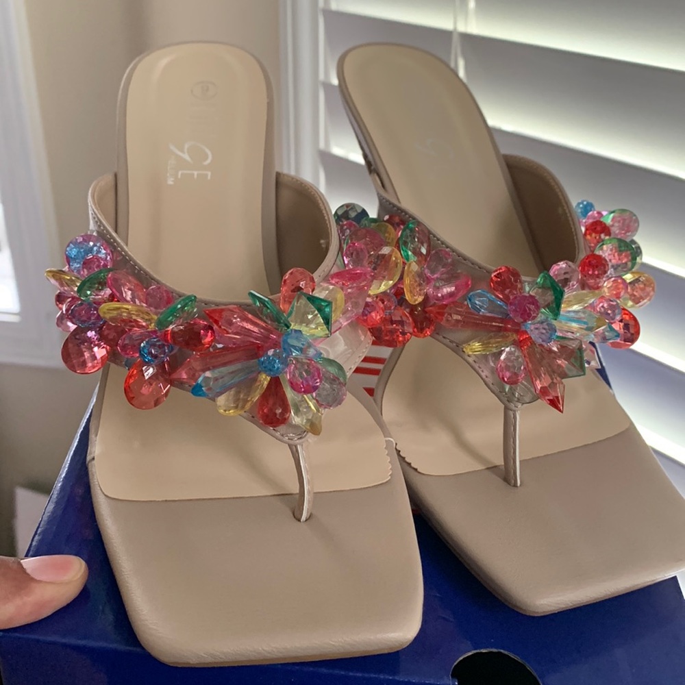 Nude sandals
